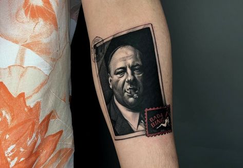 Tony Soprano Tattoo, Sopranos Tattoo, Christopher Moltisanti, Tattoo Name, Tony Soprano, Lion Tattoo, About Tattoo, Finger Tattoos, Blow Your Mind