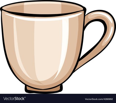 Kitchen Flashcards, Coffee Mug Vector, Coffee Mug Illustration, Mug Clipart, Cartoon Images, Everyday Objects, Png Images, Adobe Illustrator, Classic Design