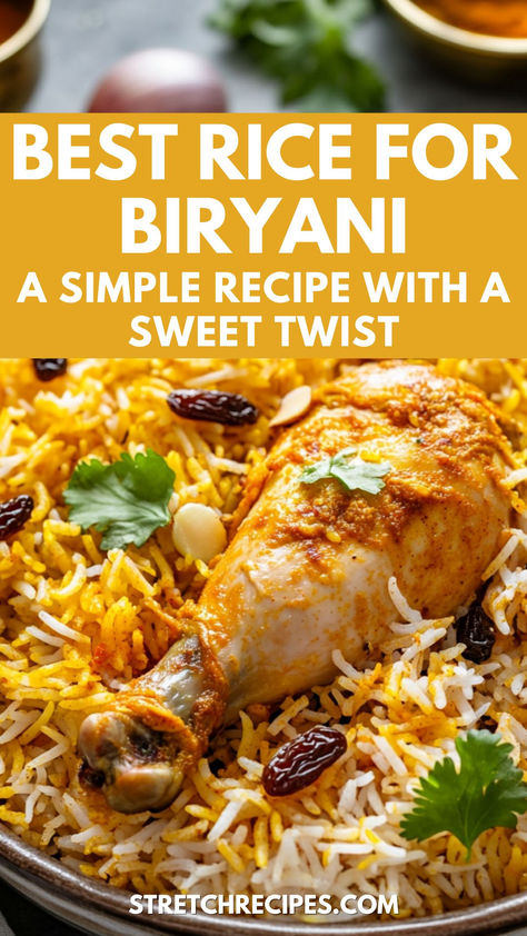 Flavored Basmati Rice Recipes, Basmati Rice Recipes Easy, Basmati Rice Dishes, Biryani Rice Recipe, Easy Chicken Biryani, Best Rice Recipe, Basmati Rice Recipes, Biryani Rice, Best Rice