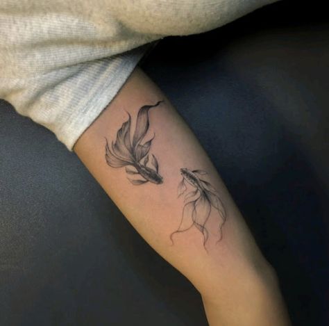 Fish Tattoo Design For Men, Koi Fish Tattoo Design, Tattoo Design For Men, Fish Tattoo Design, Underarm Tattoo, Koi Tattoo Design, Pisces Tattoos, Elbow Tattoos, Koi Tattoo