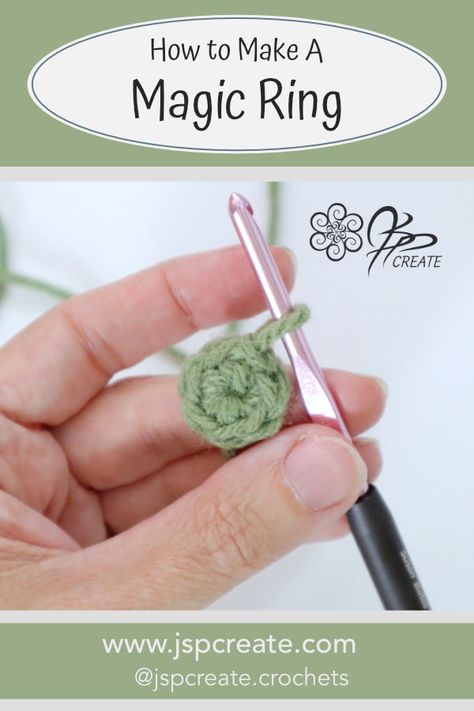 Crochet Tension Ring, Crochet Magic Ring, Circular Crochet, Crochet Tension, Tension Ring, Learn How To Crochet, Crochet Tutorials, Magic Ring, How To Crochet