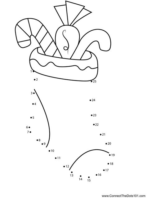 Christmas Stocking dot to dot printable worksheet - Connect The Dots Christmas Dot To Dot Free Printables, Connect The Dots Printable For Kids, Connect The Dots Christmas, Dot To Dot Christmas, Christmas Connect The Dots, Christmas Preschool Printables, Christmas Dot To Dot, Christmas Puzzles Printables, Christmas Word Search Printable