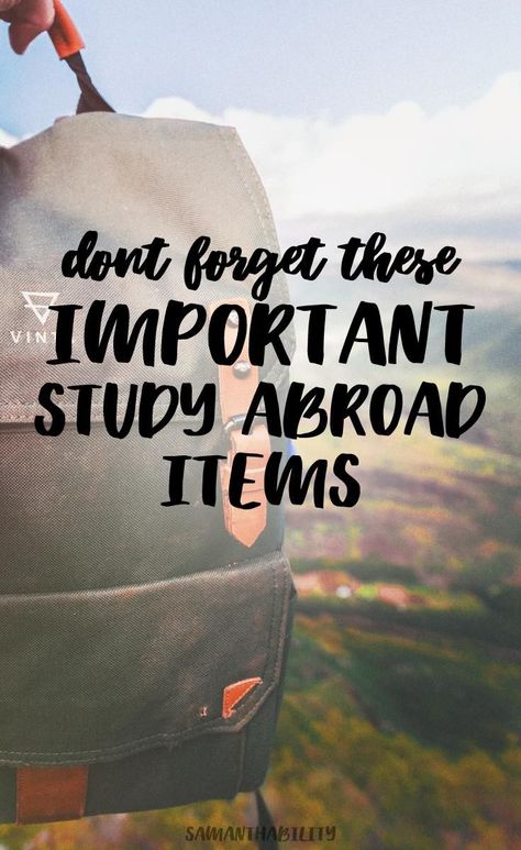 Don't forget to pack these ten travel essentials if you are studying abroad or traveling! This is a list of the top items for study abroad! Study Abroad Must Haves, Study Abroad Spain, Study Abroad Packing List, Reading Friends, Study Abroad Packing, Abroad Packing List, Summer Study, Semester Abroad, Moving Abroad