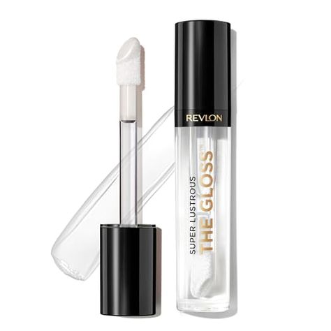 Revlon Lip Gloss, Super Lustrous The Gloss, Non-Sticky, High Shine Finish, 200 Crystal Clear Revlon Gloss, Revlon Lip Gloss, Revlon Lip, Clear Lip Gloss, Makeup Must Haves, Makeup Skin Care, Revlon, Men's Grooming, Lipsticks