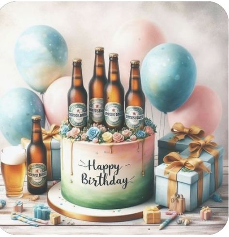 Happy Birthday Male Friend, Happy Birthday Drinks, Happy Birthday Beer, Happy Birthday Wishes Pics, Birthday Wishes Pics, Happy Birthday Man, Happy Birthday Boy, Funny Happy Birthday Wishes, Birthday Wishes Greetings