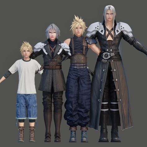 [credits: cloudmateria on twt.] Final Fantasy Xvii, Young Sephiroth, Kadaj Yazoo Loz, Cloud And Sephiroth, Cloud X Sephiroth, Cloud Sephiroth, Sephiroth Art, Character Tropes, Final Fantasy Sephiroth