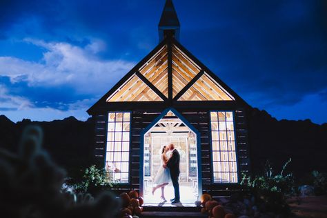 Gorgeous nighttime photo of the abandoned Ghost Town Chapel at Nelson’s Ghost Town outside Las Vegas, Nevada Nelson’s Ghost Town Wedding, Nelson’s Ghost Town, Ghost Town Wedding, Nelson Ghost Town Wedding, Nelson Ghost Town, Chapel Elopement, Vegas Wedding Chapel, Dream Wedding Reception, Story Wedding