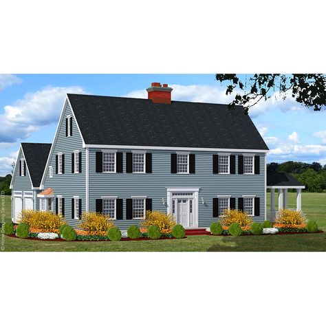 Saltbox House, Salt Box House Exterior, Saltbox Barndominium, Saltbox House Floor Plans, Modern Saltbox Houses, Salt Box House Plans, Salt Box House With Addition, Saltbox House Plans, Saltbox Colonial