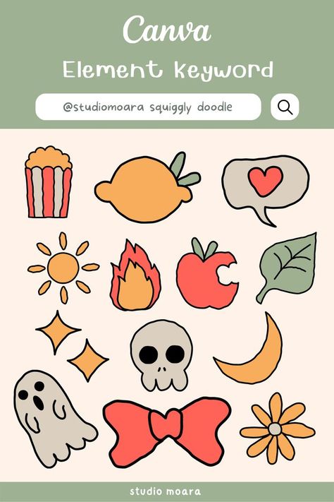 Canva Doodle, Canva Keywords Elements, Doodle Template, Children's Book Layout, Canva Codes, Canva Keywords, Canva Frames, Elements Canva, Keyword Elements Canva