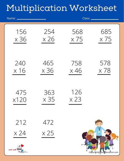 Long Multiplication Worksheets Year 5 | FREE Download Check more at https://kto5education.com/long-multiplication-worksheets-year-5/ Long Multiplication Worksheets, Year 5 Maths Worksheets, Free Fraction Worksheets, Year 5 Maths, Long Multiplication, Preschool Activities Printable, Activities Printable, Multiplication Worksheets, Fractions Worksheets