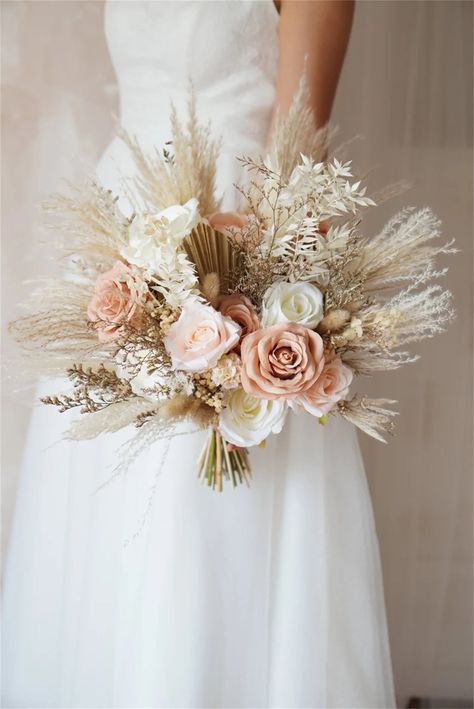 Rustic Boho Wedding Bouquet,artificial Faux Flowers Home Wedding Decor,bridal Bridesmaids Bouquets,pampas Grass Bouquet - Etsy Wedding Bouquet Artificial, Grass Bouquet, Pampas Grass Bouquet, Boho Wedding Bouquet, Rustic Boho Wedding, Boho Wedding Flowers, Prettiest Bouquet, Bridal Bouquet Flowers, Bridesmaids Bouquets