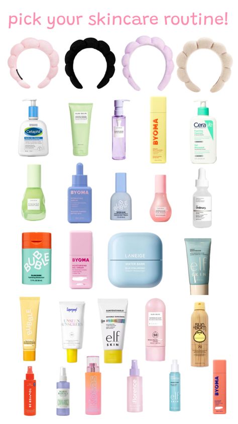 pick a fun new skincare routine to try out! Pick Your Skincare Routine, Teen Skincare Routine, Skincare Guide, Teen Skincare, Sephora Skin Care, Affordable Skin Care, Beauty Remedies, Diy Skin Care, Diy Skin