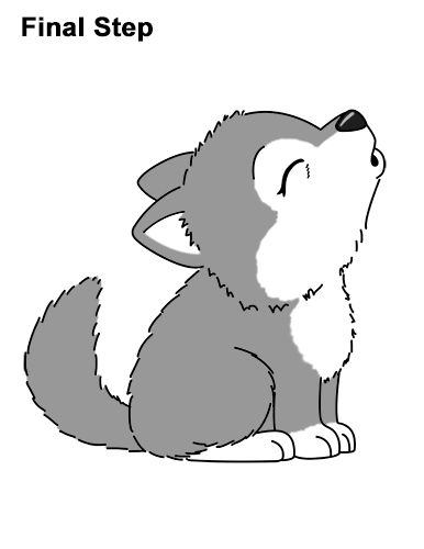 Drawing Wolf, Husky Drawing, Chibi Manga, Cute Wolf Drawings, Cartoon Bat, Cartoon Wolf, Cartoon Video, Drawing Instructions, Wolf Photography