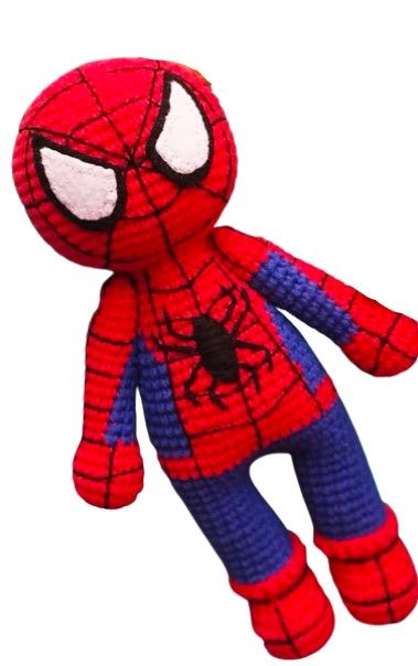 Amigurumi Spiderman Free Crochet Pattern - Amigurumi Free Crochet Spiderman Patterns, Spider Man Amigurumi Free Pattern, Crochet Spiderman Amigurumi Free Pattern, Crochet Spiderman Eyes, Spiderman Amigurumi Pattern Free, Crochet Spiderman Free Pattern, Spiderman Knitting, Spiderman Crochet Pattern Free, Spider Man Crochet Pattern