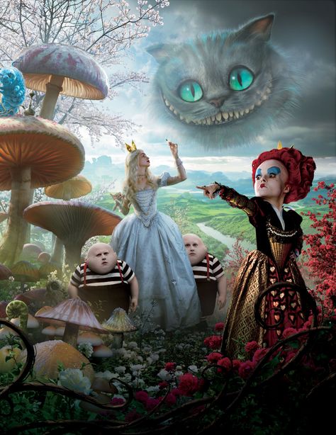 *ALICE in WONDERLAND, 2010 Alice In Wonderland Background, Alice In Wonderland Pictures, Wonderland Characters, Alice In Wonderland Poster, Alice In Wonderland Characters, Mia Wasikowska, Wallpaper Dekstop, Michael Sheen, Wallpaper Gallery