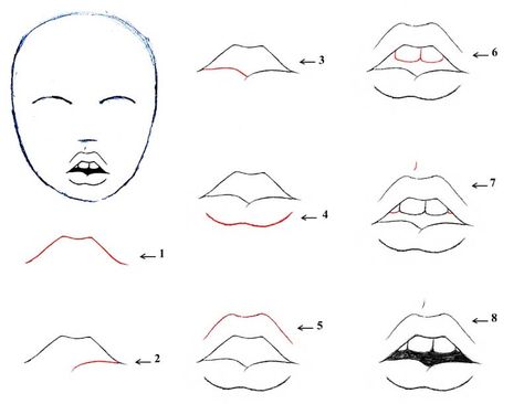 drawing an open mouth #lips #mouth #art #drawing Open Mouth Drawing, Sketch Mouth, Cute Monster Illustration, Mouth Painting, How To Draw Lips, Draw Lips, Cartoon Drawing Tutorial, Mouth Drawing, Drawing Cartoon Faces