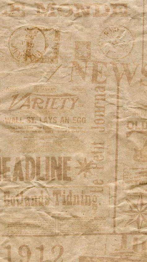 Vintage Pubmat, Newspaper Texture Backgrounds, Newspaper Textures, Newspaper Wallpaper, Newspaper Background, Iphone Wallpaper Texture, Vintage Template, Poster Vintage Retro, Wallpaper Texture