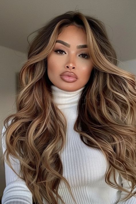 Embrace the warmth of caramel tones with this stunning balayage! Perfect for brunettes, it adds depth and dimension for a glowing effect. #HairEnvy #BalayageGoals Framing Highlights, Bronde Hair, Spring Hair Color, Brunette Balayage Hair, Hair Color Techniques, Balayage Brunette, Brown Hair With Highlights, Spring Hairstyles, Hair Color Balayage