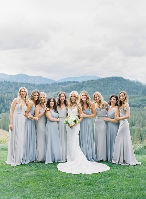 Pastel Blue Wedding Bridesmaid, Misty Blue Bridesmaid Dresses, Dusty Blue Mountain Wedding, Soft Blue Bridesmaid Dresses, Mountain Wedding Bridesmaid Dresses, Light Blue Bridesmaid Dresses Mismatched, Blue Wedding Bridesmaid Dress, Dusty Blue Bridesmaid Dresses Mismatched, Champagne And Blue Wedding