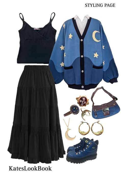 Subtle Witchy Outfits, Witch Asethic Outfits, Preppy Witch Aesthetic, Cosmic Witch Aesthetic Outfit, Space Witch Outfit, Witch Themed Outfit, Cosmic Witch Aesthetic Fashion, Celestial Witch Aesthetic Outfit, Purple Witch Aesthetic Outfit