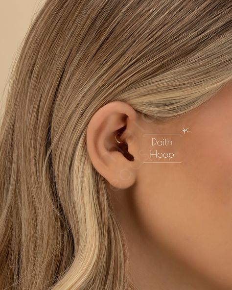 Ear Constellation, Daith Hoop, Daith Earring, Earring Cartilage, Daith Earrings, Earrings Rose Gold, Daith Piercing, Dainty Earrings, Rose Gold Earrings