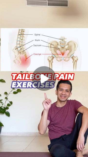 Madz Mariwa 🇵🇭 on Instagram: "Unlock relief with these tailbone-targeted exercises – effective, essential, and ready to ease your discomfort away! #TailboneRelief #PainFreeLiving #coccyxpain #coccyxpainrelief #physicaltherapy" Fractured Tailbone Exercises, Exercise For Tailbone Pain, How To Stretch Your Tailbone, Sore Tailbone Remedies, Stretches For Tailbone Pain, Coccyx Pain Relief Exercise, Tailbone Pain Relief Stretches, Tail Bone Pain Relief Exercise, Tailbone Exercises