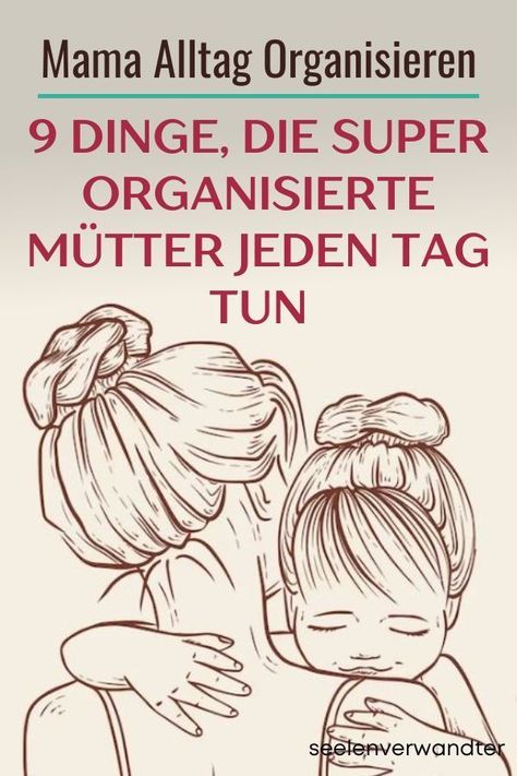 Organisationstalent oder Zauberei? Die 9 Dinge, die super organisierte Mütter täglich tun! Motivation Psychology, Organisation Hacks, Mama Blog, Baby Boom, Organized Mom, Wedding Fans, Mental Training, Mind Tricks, Super Mom