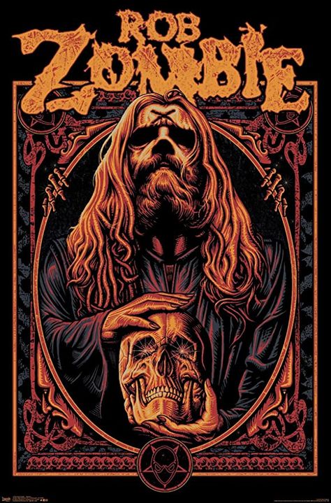 Amazon.com: Trends International Rob Zombie-Warlock Wall Poster, 22.375" x 34", Premium Unframed Version : Everything Else Metal Posters Art, Zombie Wallpaper, Party Bedroom, Rock Poster Art, White Zombie, Heavy Metal Art, Rob Zombie, Glam Metal, Heavy Metal Music