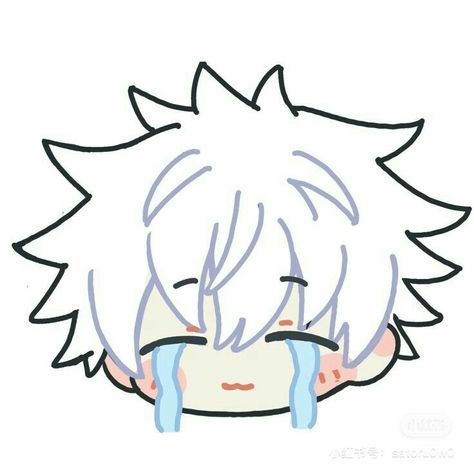 Gojo Satoru Cute Chibi, Jujutsu Kaisen Cute Chibi, Gojo Cute Chibi, Gojo Crying, Gojo Satoru Cute, Sticker Gojo, Gojo Satoru Sticker, Gojo Sticker, Chibi Gojo