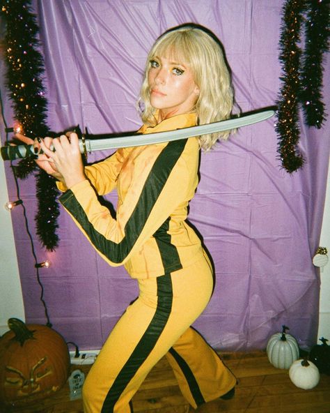 Kill Bill Diy Costume, Killbill Halloween Costume, Cleaver Halloween Costumes, Kill Bill School Uniform, Kill Bill Costume, Kill Bill Costume Elle Driver, Kill Bill Deadly Viper Squad, Krewella, Kill Bill