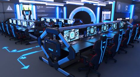 Business Office Design, Gaming Lounge, Gaming Center, Game Cafe, Digital Marketing Manager, Pc Gaming Setup, Video Game Room Design, Tactical Gear Loadout, Hospital Design