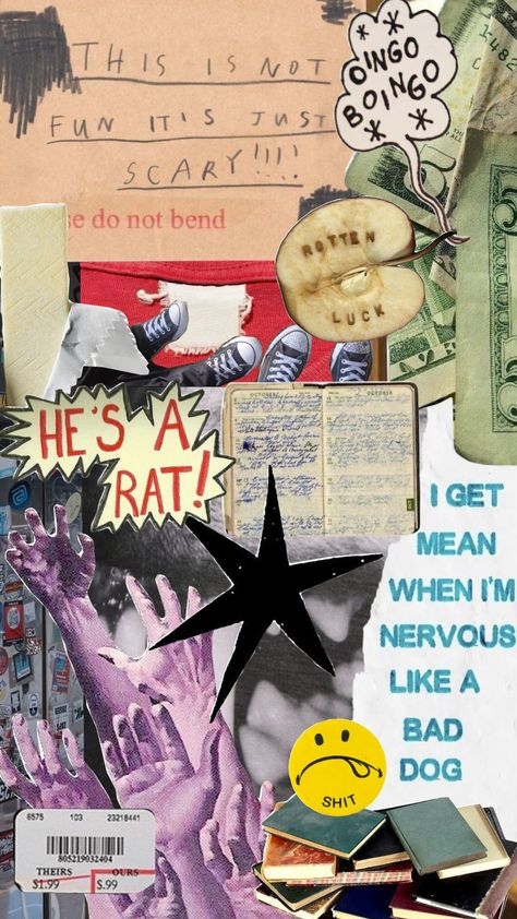 #aeshetic #edgy #alt #collages #collageart Creepy Collage, Oingo Boingo, Collage Scrapbook, Journal Art, Bad Dog, Collage Art, Junk Journal, Art Style, Art Journal