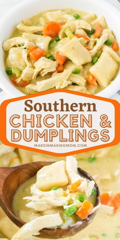 Southern Chicken And Dumplings, Dumplings Soup, Best Chicken And Dumplings, Chicken Dumpling Soup, Chicken Dumplings Recipe, Southern Chicken, Homemade Chicken And Dumplings, Dumpling Soup, Homemade Dumplings