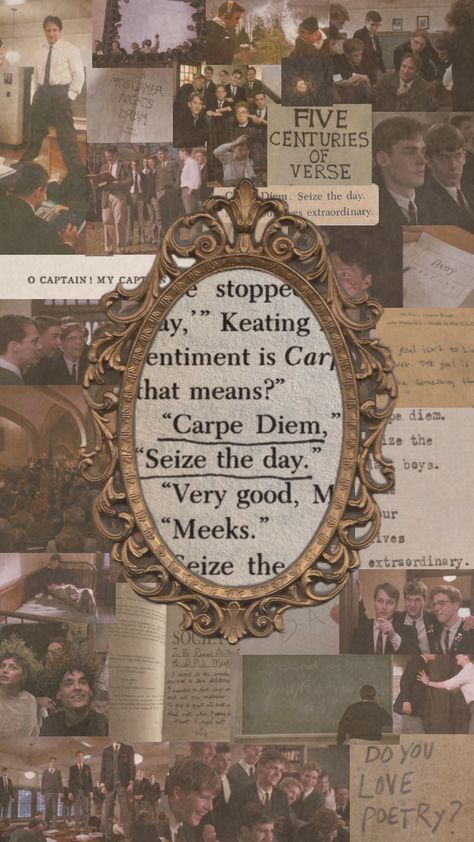 DEAD POETS SOCIETY #dps #deadpoetssociety #fyp #wallpaper #neil #todd Society Wallpaper, Dead Poet Society, Dead Poets Society Aesthetic, Oh Captain My Captain, Captain My Captain, Dead Poets Society, Study Motivation Quotes, Literature Books, Cult Movies