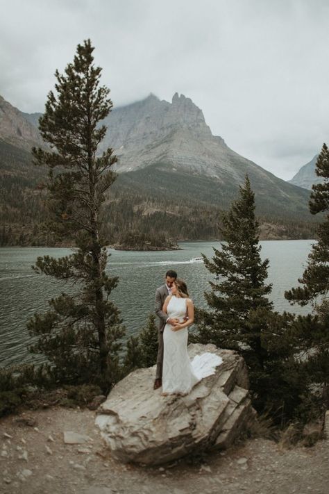 Montana Wedding Elopement, Western Mountain Elopement, Destination Wedding Montana, Glacier National Park Montana Elopement, Glacier Point Elopement, Glacier Elopement Alaska, Glacier Elopement, Whitefish Montana, Mountain Wedding Photos