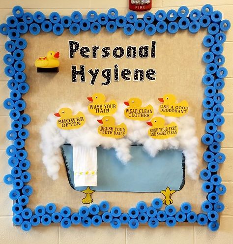 School Nurse Decorations, School Nurse Elementary, School Nurse Door, Office Bulletin Board Ideas, Office Bulletin Board, April Bulletin Boards, Nurse Bulletin Board, School Nurse Office Decorations, Health Bulletin Boards