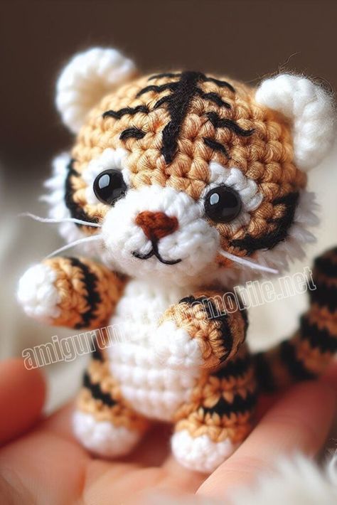 Amigurumi Plush Tiger Mark Free Pattern-2 Crochet Snow Leopard Free Pattern, Crochet White Tiger Free Pattern, Crochet Panther Pattern Free, Amigurumi Free Pattern Plush, Free Tiger Crochet Pattern, Crochet Cheetah Pattern Free, Crochet Tiger Pattern Free, Tiger Crochet Pattern Free, Lion Crochet Pattern Free