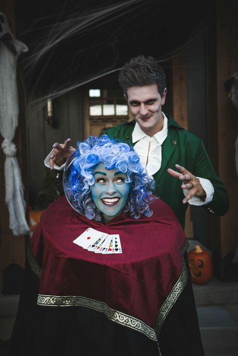 The Haunted Mansion Costume, Haunted Mansion Couples Costume, Haunted Mansion Ghost Costume, Halloween Costumes With Lights, Haunted Mansion Bride Costume, Disney Haunted Mansion Costume, Haunted Mansion Family Costume, Haunted Mansion Costume Ideas, Madam Leota Costume