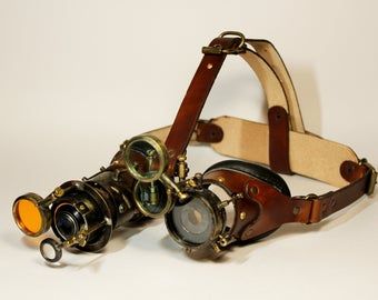 Steampunk Googles, Moda Steampunk, Rave Glasses, Steampunk Gadgets, Steampunk Items, Steampunk Ideas, Mode Steampunk, Steampunk Goggles, Diesel Punk