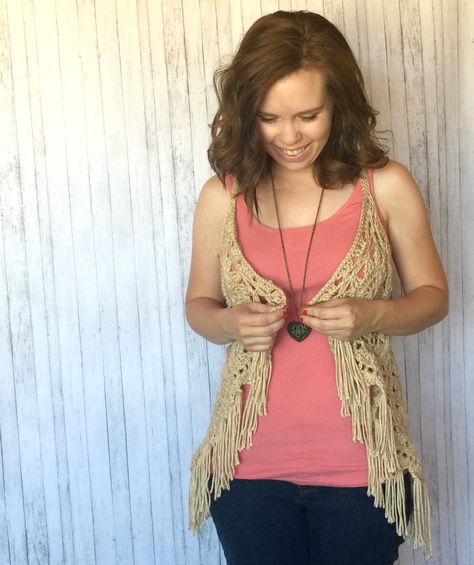 Boho Vest Crochet, Tank Top Crochet Pattern, Crochet Vest Pattern Free, Tank Top Crochet, Hippie Tank Tops, Boho Crochet Patterns, Vest Pattern Free, Crochet Patterns Filet, Top Crochet Pattern