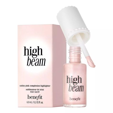 High Beam Benefit, Pink Highlights, Liquid Highlighter, Makeup Needs, Makeup Items, Benefit Cosmetics, High Beam, Makati, Too Faced