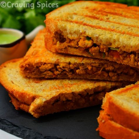 Chicken Keema Recipe, Easy Chicken Sandwich, Keema Recipe, Sandwich Chicken, Chicken Keema, Keema Recipes, Healthy Sandwich, Easy Sandwich, Easy Sandwich Recipes