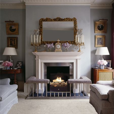 Georgian Fireplace, Georgian Fireplaces, Fireplace Fender, Fireplace Seating, Drawing Rooms, Georgian Interiors, Sitting Room Ideas, Georgian House, Sitting Rooms