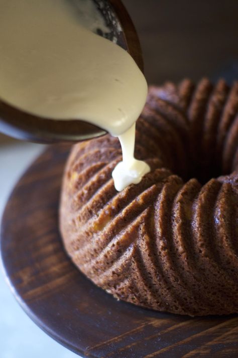 Brandy Pear Bundt Cake (& trying)