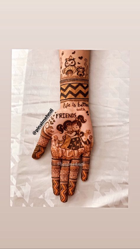 Doll Mehandi Design, Best Friend Mahendi, Mehndi Designs For Friends, Doll Mehndi Designs, Best Friend Mehndi Design, Mehendi Designs For Kids, Latest Arabic Mehndi Designs, Mehndi Designs For Kids, Mehndi Design Pictures