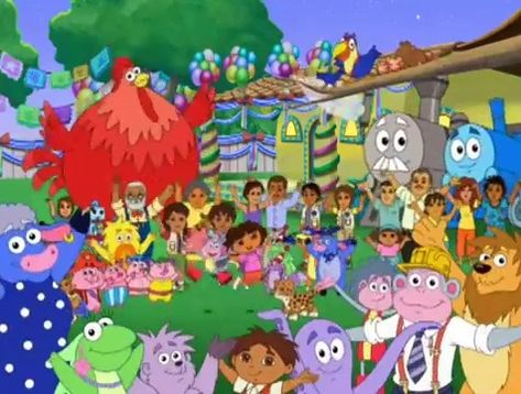 Dora's Big Birthday Adventure/Gallery | Dora the Explorer Wiki | Fandom Rainbow Waterfall, Dora And Friends, Go Diego Go, Crystal Kingdom, Red Chicken, Unicorn Flowers, Childhood Memories 2000, Pirate Adventure, Snow Princess