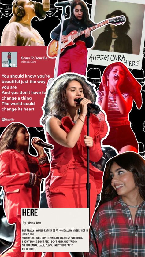 #alessiacara #here #knowitall #redaesthetic #music Ill Be Here, Alessia Cara, Know It All, You're Beautiful, The Way You Are, She Song, Red Aesthetic, Just The Way, Singers