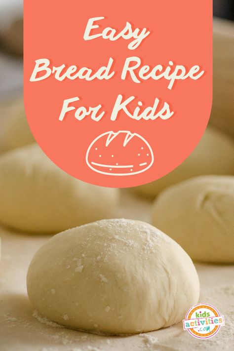 Easy Bread Recipe for Kids Kids Activities Blog Simple Bread Recipes, Quick Easy Bread, Bread Recipes For Kids, Easy Bread Recipe, Toaster Oven Recipes, Baking Station, Simple Bread, Super Healthy Kids, Recipe For Kids