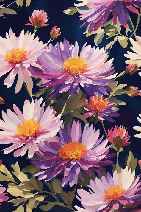 asters Big Backyard, Painting Wallpaper, Rose Bouquet, Homemade Cards, Visual Arts, Beautiful Photo, My Aesthetic, Visual Art, Art Inspo