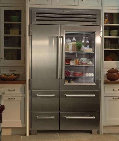 F. D. (n.d.). French-Door Refrigerators: 10 Models From High to Low. Retrieved February 24, 2016, from http://www.thekitchn.com/frenchdoor-refrigerators-8-mod-110302 Dream Fridge, Glass Door Fridge, Glass Door Refrigerator, Side By Side Refrigerator, White Cabinets, French Door Refrigerator, Glass Shelves, A Kitchen, Kitchen Inspirations